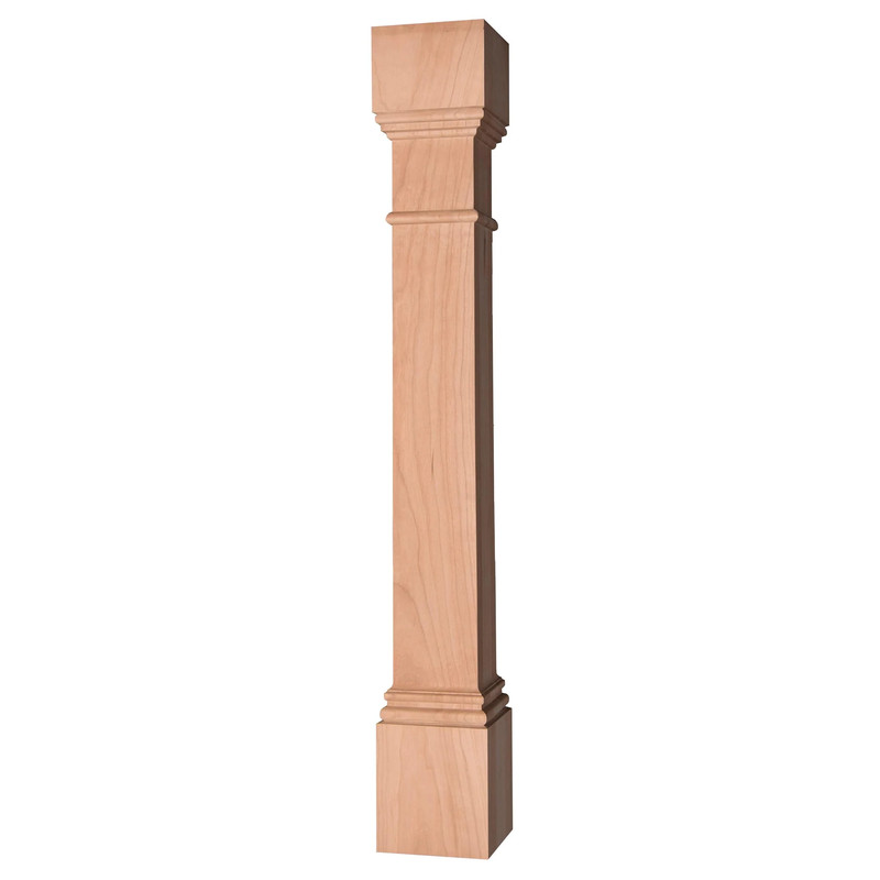 Traditional Square Cabinet Column - Species:Cherry